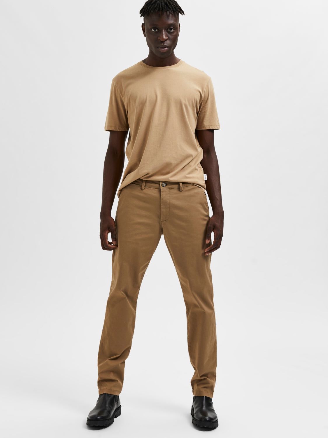 Slim Miles Chinos - Brun/ Ermine